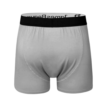 Men's Boxers James Beaux Heather Gray Bamboo Boxer Shorts - Ultra-Soft