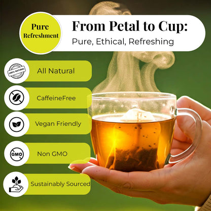 Papaya Leaf Tea Bags 75 Count – Caffeine-Free Herbal Tea for Immunity & Digestion