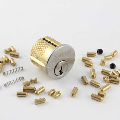 Dangerfield Repinnable Practice Lock Kit + Pins, Springs, Stoppers, Hex Allen Key