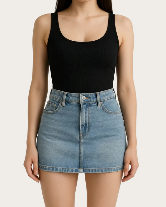 Rebel Denim Skirt