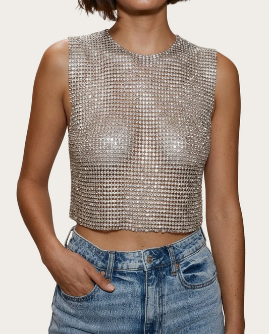 Bijou Rhinestone Tank