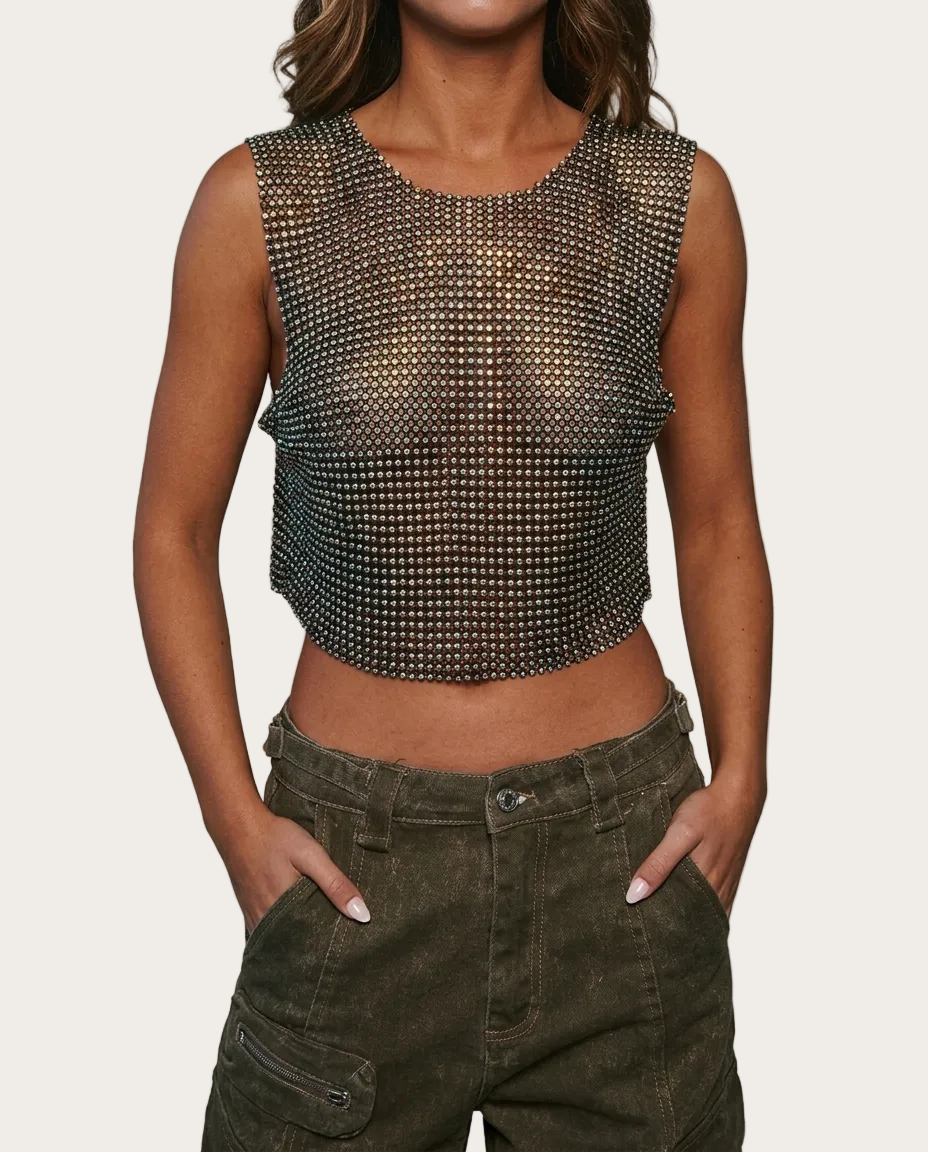 Bijou Rhinestone Tank