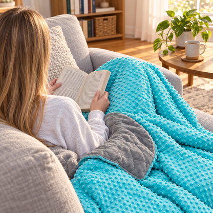 Kids Weighted Blanket with Removable Minky Cover