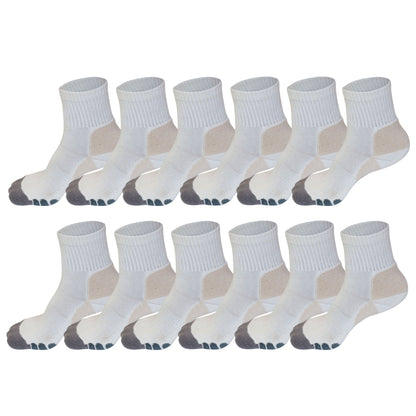 Clearance High Performance 2/4 Crew Bamboo Viscose Socks in Small