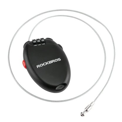 High Security Helmet Lock 60cm Steel Cable Combination Bike Lock