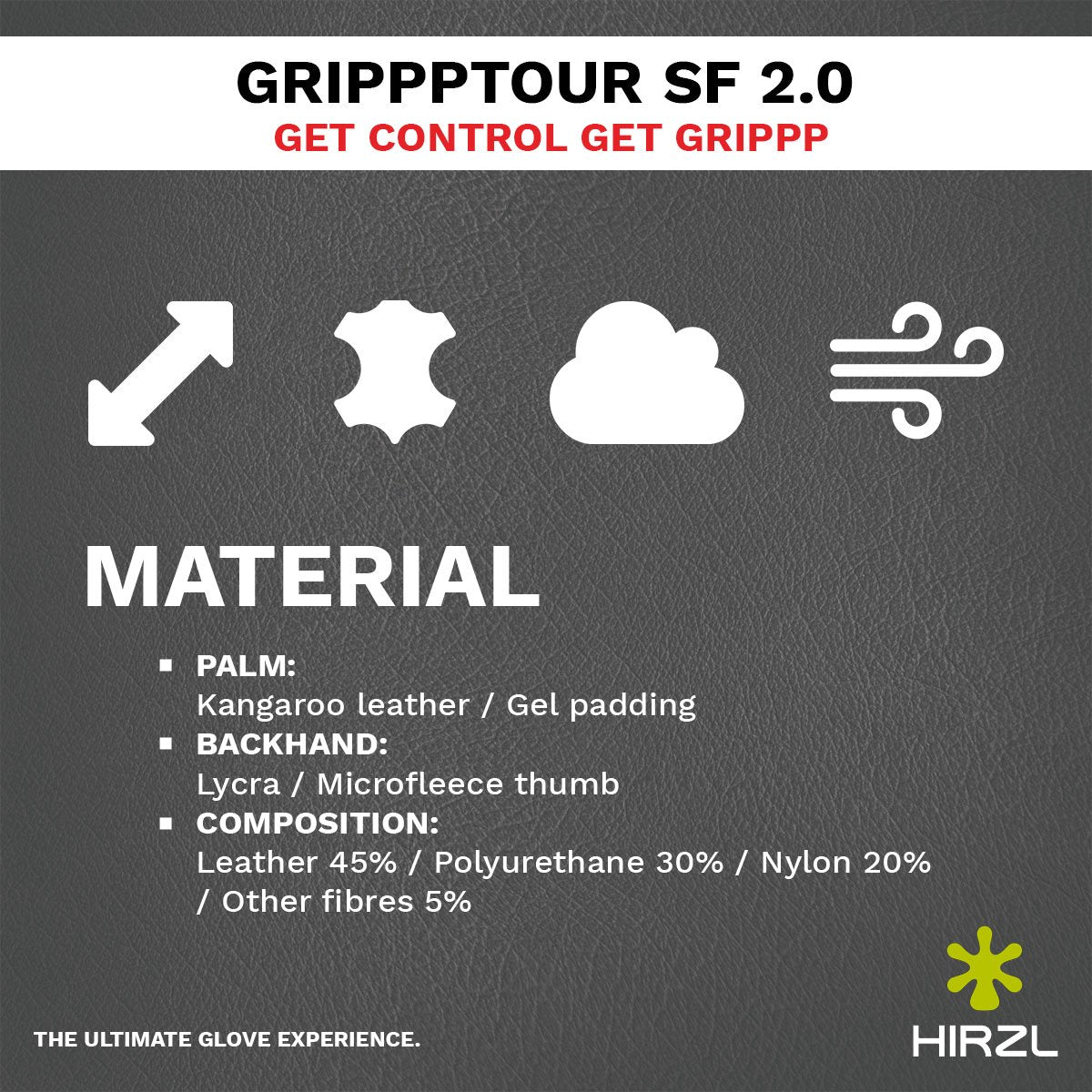 HIRZL - Tour SF 2.0 - Leather Bike Gloves