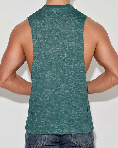 Hand Me Down Muscle Tank Lake Teal