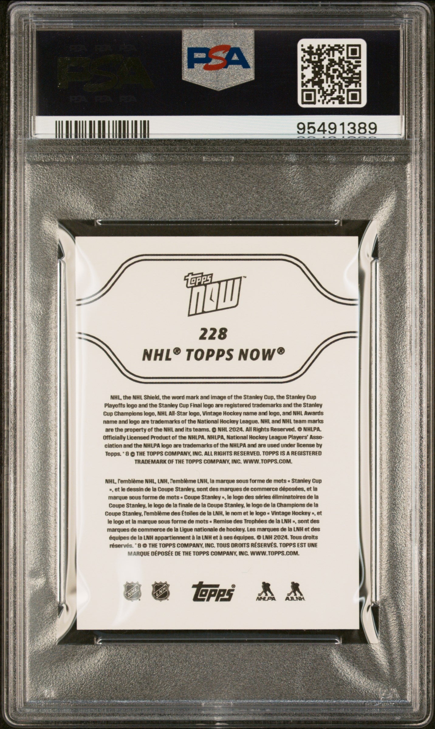 Graded 2023 Topps Now NHL Florida Panthers #228 Stanley Cup Champion Stickers Hockey Card PSA 9 Mint