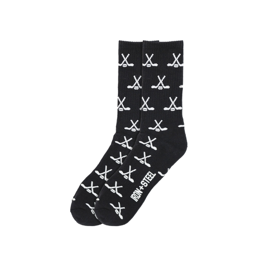 Hockey Sticks Crew Socks