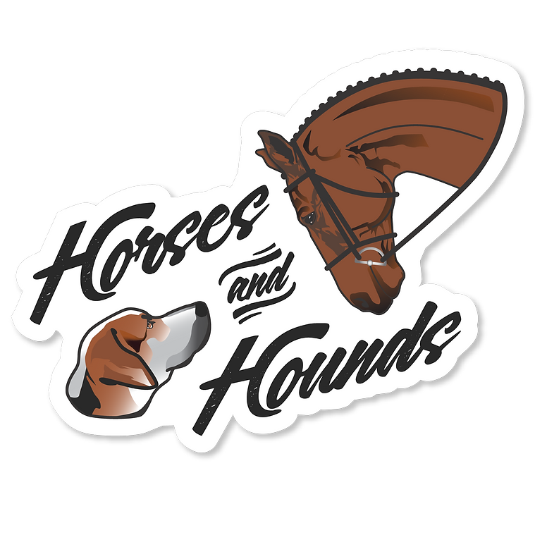 Horses & Hounds Sticker