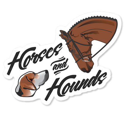 Horses & Hounds Sticker