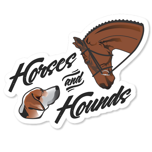 Horses & Hounds Sticker