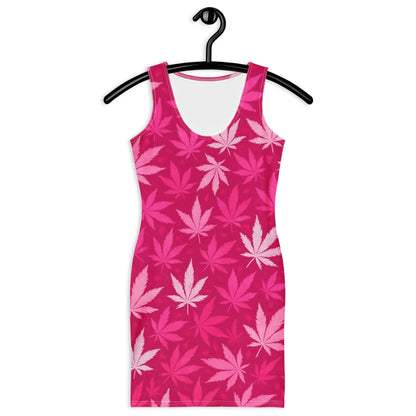 HOT Pink Camo 420 Bodycon dress