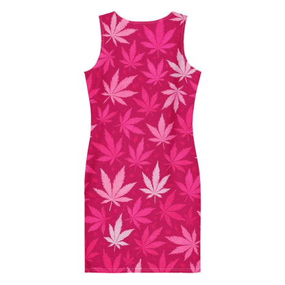 HOT Pink Camo 420 Bodycon dress