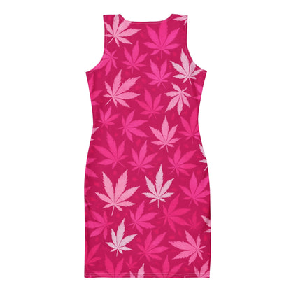 HOT Pink Camo 420 Bodycon dress