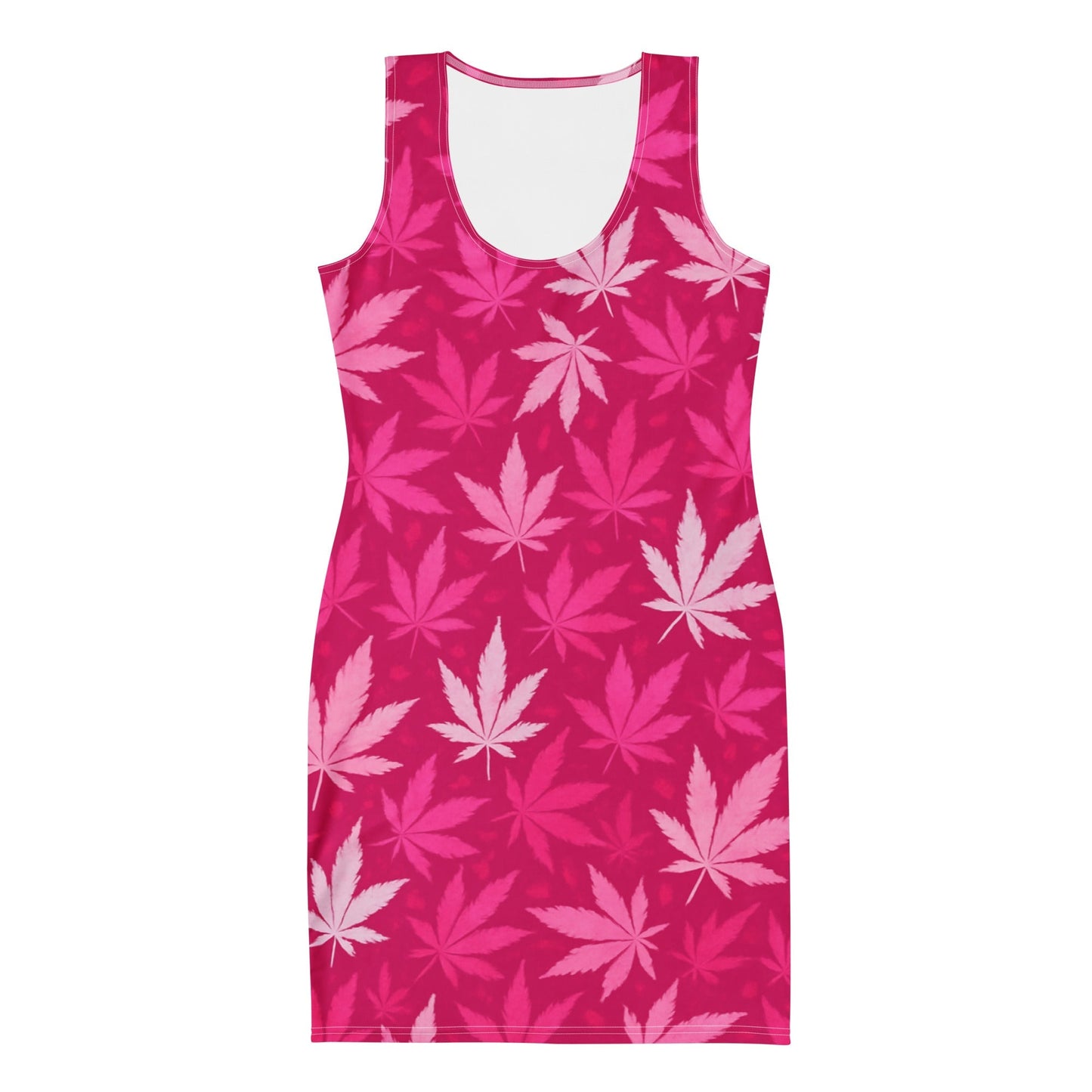 HOT Pink Camo 420 Bodycon dress