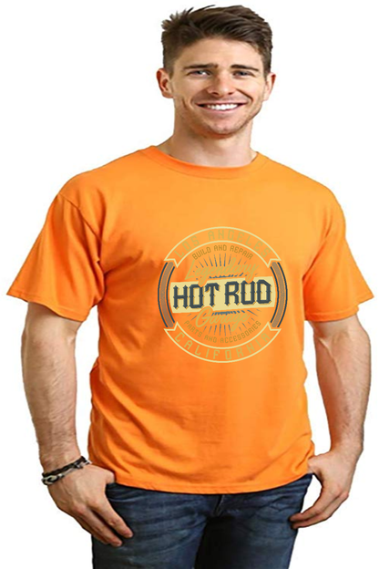 HOT ROO Men's Bamboo Viscose/Organic Cotton Short Sleeve Graphic T-Shirt