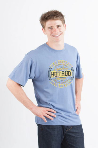 HOT ROO Men's Bamboo Viscose/Organic Cotton Short Sleeve Graphic T-Shirt