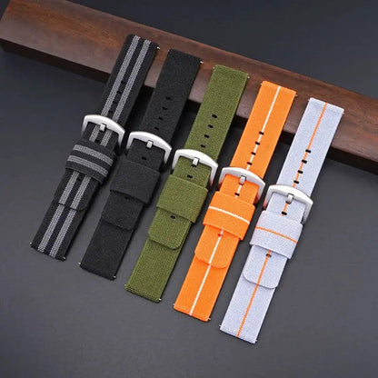 Huawei Watch & Watch GT Woven Nylon Band with Fabric Keepers