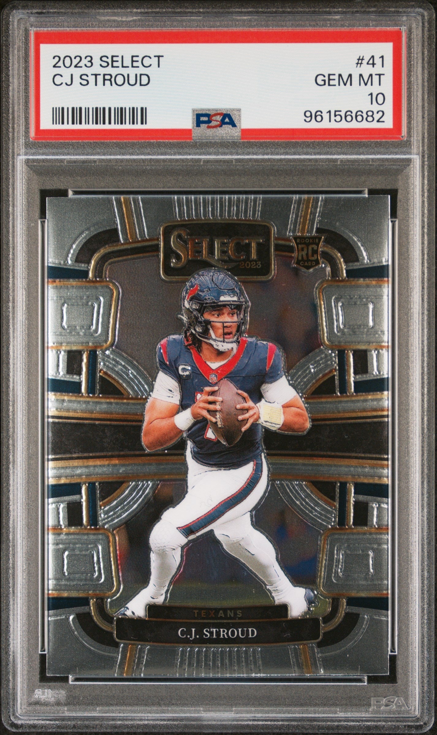 Graded 2023 Panini Select CJ Stroud #41 Rookie RC Football Card PSA 10 Gem Mint