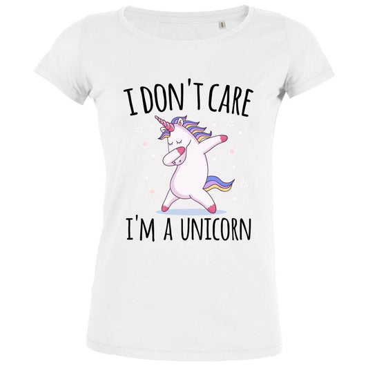 I Don't Care, I'm A Unicorn Women's Organic Tee