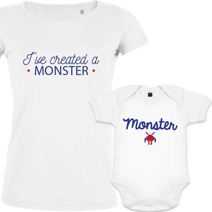 I've Created a Monster Mom and Child Organic Cotton Matching Family Set (Set of 2)