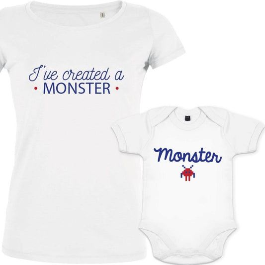 I've Created a Monster Mom and Child Organic Cotton Matching Family Set (Set of 2)