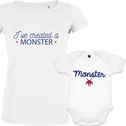 I've Created a Monster Mom and Child Organic Cotton Matching Family Set (Set of 2)