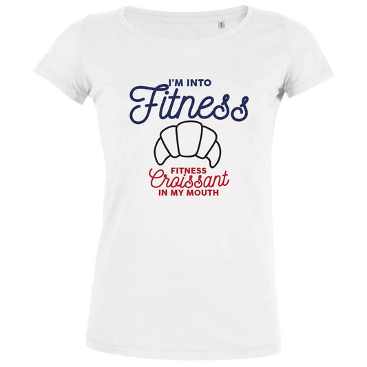 I'm Into Fitness, Fitness Croissant In My Mouth Women's Organic Tee