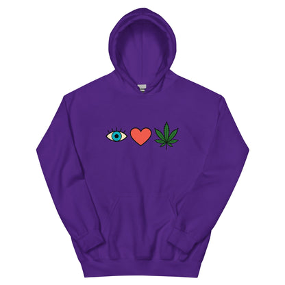 I ❤️ Weed! Unisex Hoodie