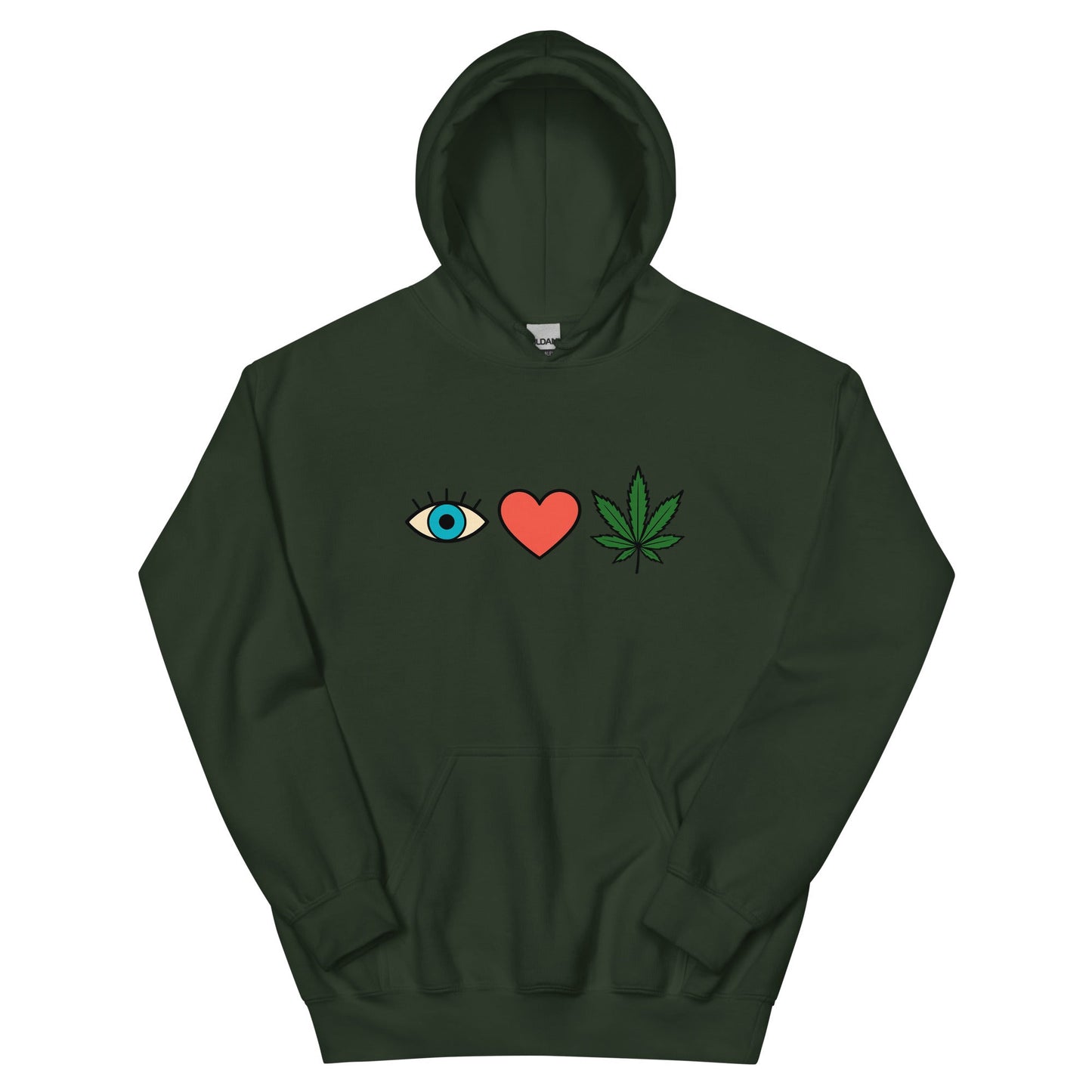 I ❤️ Weed! Unisex Hoodie