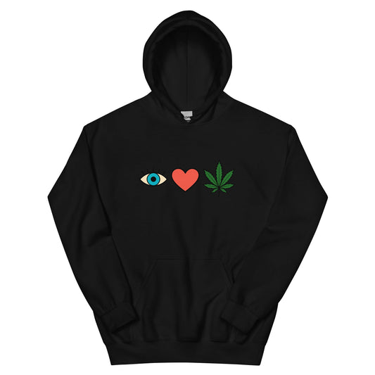 I ❤️ Weed! Unisex Hoodie