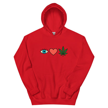 I ❤️ Weed! Unisex Hoodie