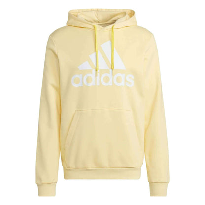 adidas Men’s Essentials Big Logo Fleece Hoodie - Yellow