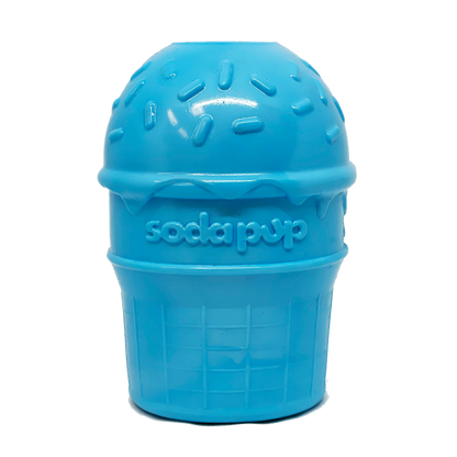 Ice Cream Cone Durable PUP-X Rubber eDispenser Chew Toy and Treat Dispenser