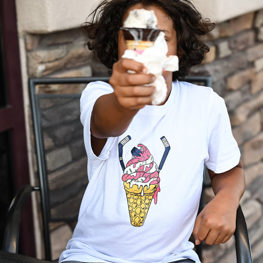 Ice Cream Hockey Tee