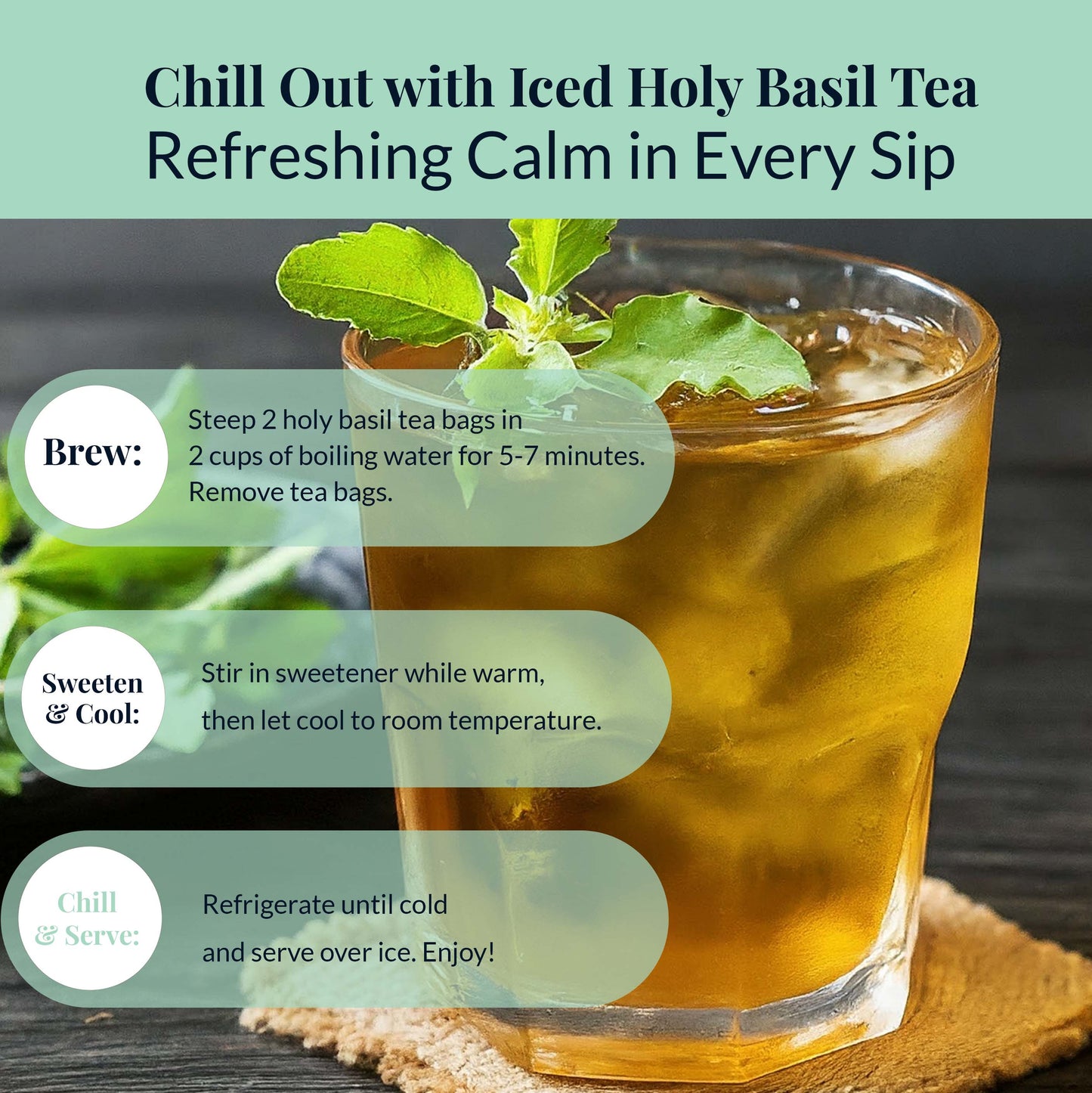 Akshit Holy Basil Tea ( Tulsi tea ) ( 75 Tea Bags), Made with Pure Dried Holy Basil Tea Leaves Immune Support Tea, Caffeine-free, Non-Gmo, Tulsi Tea.