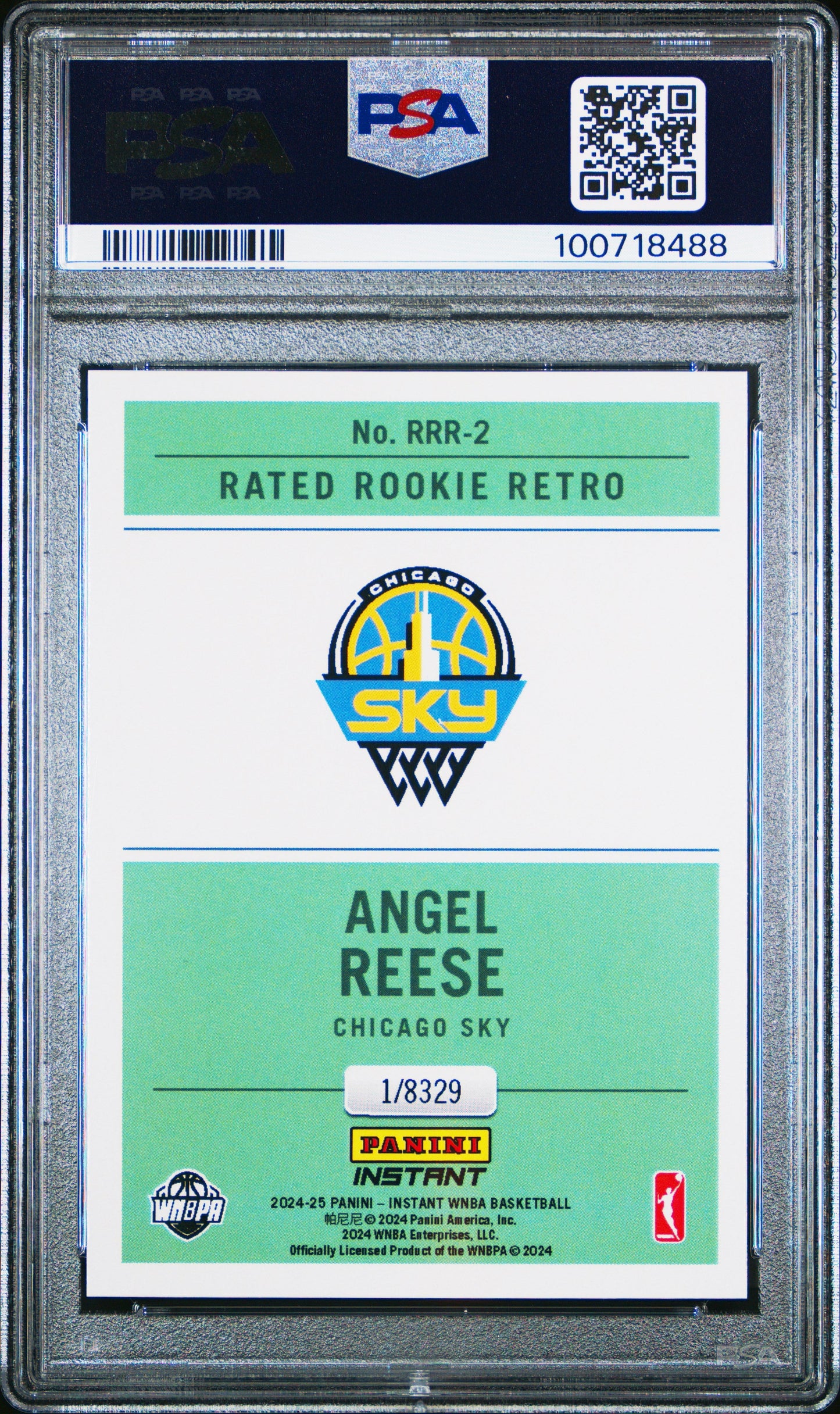 Graded 2024 Panini Instant WNBA Angel Reese #RRR2 Rated Rookie Retro Rookie RC Basketball Card PSA 10 Gem Mint