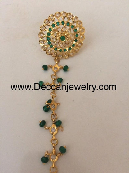 Trikha haathphool ( green) ( SHIPS IN 4 WEEKS  )