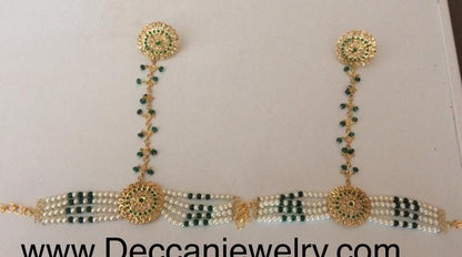 Trikha haathphool ( green) ( SHIPS IN 4 WEEKS  )