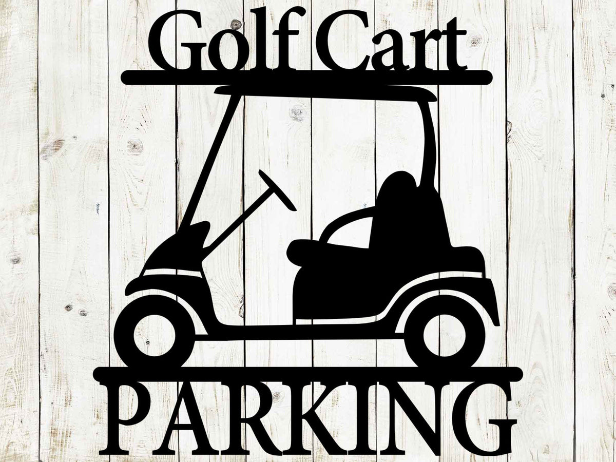Golf Cart Custom Metal Sign | Personalized Golf Decor