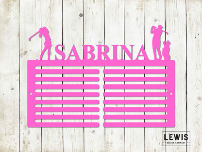 Custom Golf Scorecard Display | Personalized Metal Golf Decor