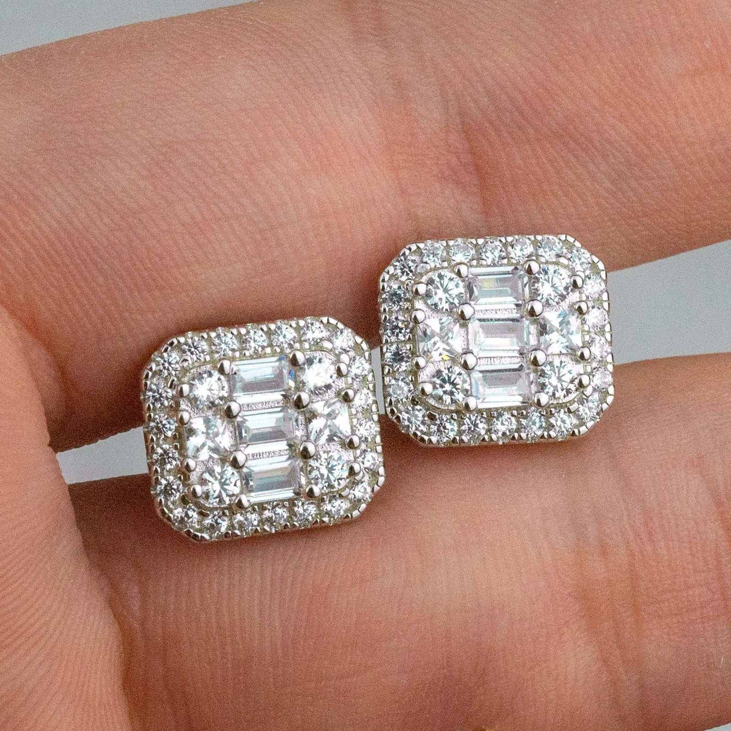 Baguette Stud Earrings