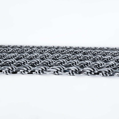 Solid Real 925 Sterling Silver Rope Chains 1.5-4mm 18-30 inches Italy - Triathlete Store