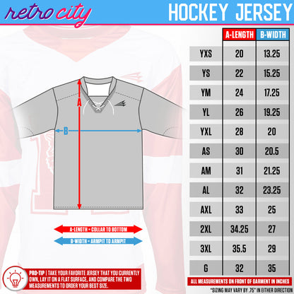 Charlestown Chiefs Slap Shot Hockey Jersey Sweater (White)