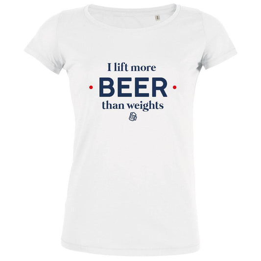 I Lift More Beer Than Weights Women's Organic Tee