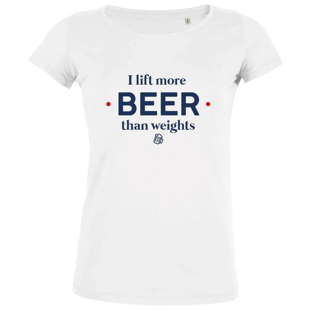 I Lift More Beer Than Weights Women's Organic Tee
