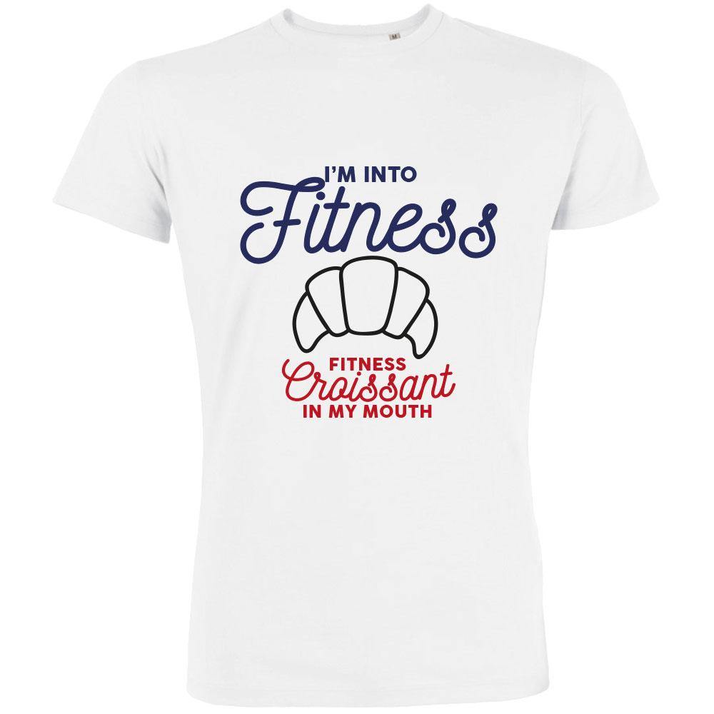 I'm Into Fitness Fitness Croissant In My Mouth Men's Organic Tee