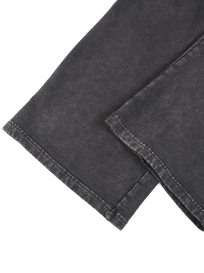 Amaru Khan Stars Acid Wash Straight Leg Pants