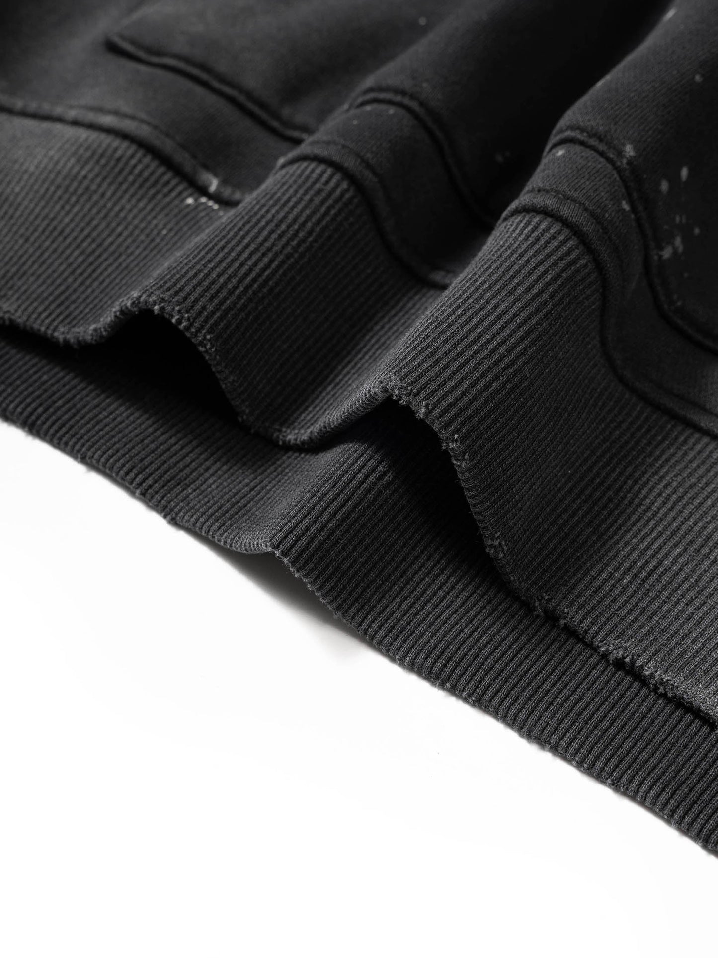 AmaruKhan Hebrews Vintage Washed Frayed Fleece Hoodie